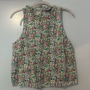 J. Crew Fleur floral top in liberty fabric